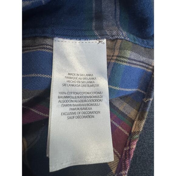 Polo Ralph Lauren Christmas Classic Tartan Plaid Shirt – Size L – 100% Cotton - Picture 5 of 7